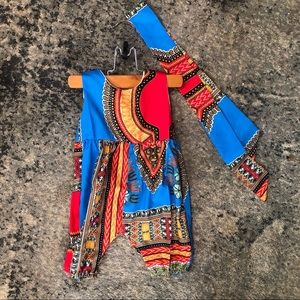 African Outfit for Infant Girl 3-6 Months